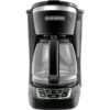 BLACK+DECKER 12-Cup Digital Coffee Maker, Programmable, Washable Basket Filter, Sneak-A-Cup, Auto Brew, Water Window, Keep Hot Plate, Black BLACK+DECKER 12-Cup Digital Coffee Maker, Programmable, Washable Basket Filter, Sneak-A-Cup, Auto Brew, Water Window, Keep Hot Plate, Black