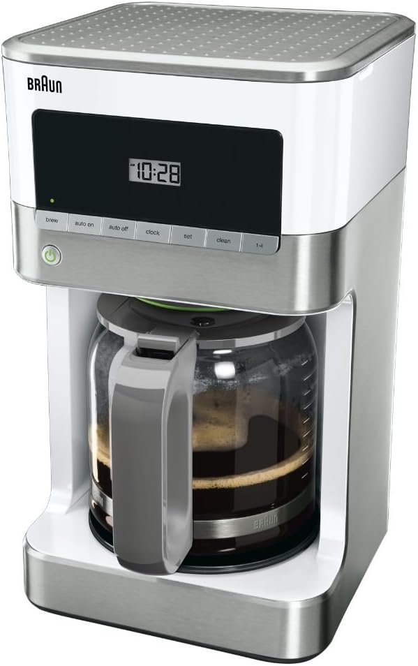 Braun KF6050WH BrewSense Coffee Maker Review: Sleek Design, Great Flavor