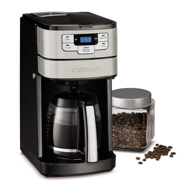 Cuisinart DGB-400 Automatic Grind and Brew 12-Cup Coffeemaker with 1-4 Cup Setting and Auto-Shutoff, Black/Stainless Steel Cuisinart DGB-400 Automatic Grind and Brew 12-Cup Coffeemaker with 1-4 Cup Setting and Auto-Shutoff, Black/Stainless Steel