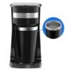 Elite Gourmet EHC111A Personal Single-Serve Compact Coffee Maker Brewer Includes 14Oz. Stainless Steel Interior Thermal Travel Mug, Compatible with Coffee Grounds, Reusable...