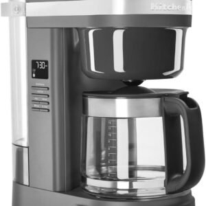 KitchenAid KCM1208DG Drip Spiral Showerhead Coffee Maker, 12 Cup, Matte Grey KitchenAid KCM1208DG Drip Spiral Showerhead Coffee Maker, 12 Cup, Matte Grey