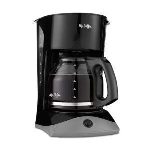Mr. Coffee Black Coffee Maker, 12 Cups, with Auto Pause and Glass Carafe, Perfect for Home and Office Use Mr. Coffee Black Coffee Maker, 12 Cups, with Auto Pause and Glass Carafe, Perfect for Home and Office Use