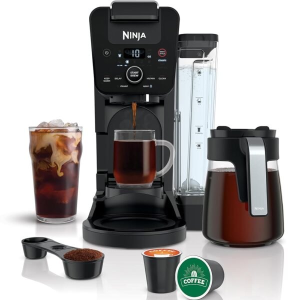 Ninja Drip Coffee Maker With K Cup Combo, DualBrew Pro Specialty Coffee Machine, Hot and Iced Coffee Maker Compatible with K-Cup Pods, 12 Cup Single Serve Coffee Maker with... Ninja Drip Coffee Maker With K Cup Combo, DualBrew Pro Specialty Coffee Machine, Hot and Iced Coffee Maker Compatible with K-Cup Pods, 12 Cup Single Serve Coffee Maker with...