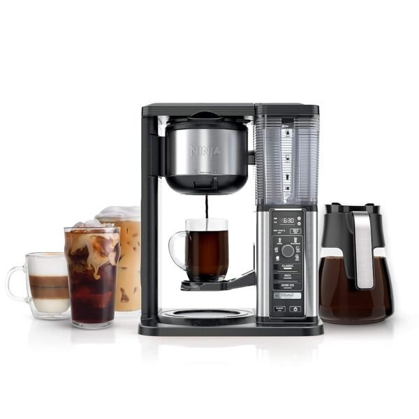 Ninja Specialty Coffee Maker, Hot & Iced Coffee, 6 Brew Styles, 8 Sizes, Small Cup to Travel Mug, 10-Cup Carafe, Fold-Away Frother, Permanent Filter, Removable Reservoir, Black,... Ninja Specialty Coffee Maker, Hot & Iced Coffee, 6 Brew Styles, 8 Sizes, Small Cup to Travel Mug, 10-Cup Carafe, Fold-Away Frother, Permanent Filter, Removable Reservoir, Black,...