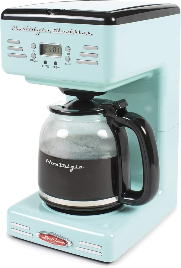 Nostalgia Retro 12-Cup Programmable Coffee Maker Aqua Review