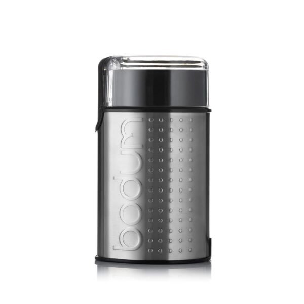 Bodum Bistro Electric Blade Coffee Grinder, Brushed Stainless Steel, 2.1oz