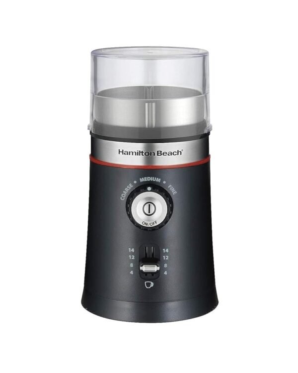 Hamilton Beach 10oz Electric Coffee Grinder with Multiple Grind Settings for up to 14 Cups, Stainless Steel Blades, Black Hamilton Beach 10oz Electric Coffee Grinder with Multiple Grind Settings for up to 14 Cups, Stainless Steel Blades, Black