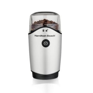 Hamilton Beach 4.5oz Electric Coffee Grinder For Beans, Spices & More, Stainless Steel Blades, Silver (80350RV) Hamilton Beach 4.5oz Electric Coffee Grinder For Beans, Spices & More, Stainless Steel Blades, Silver (80350RV)