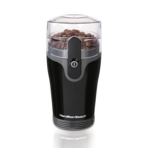 Hamilton Beach Fresh Grind Electric Coffee Grinder for Beans, Spices and More, Stainless Steel Blades, Removable Chamber, Makes up to 12 Cups, Black Hamilton Beach Fresh Grind Electric Coffee Grinder for Beans, Spices and More, Stainless Steel Blades, Removable Chamber, Makes up to 12 Cups, Black