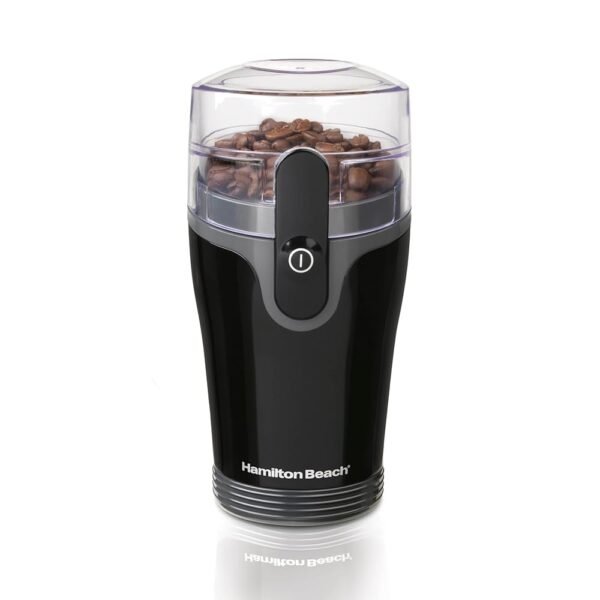 Hamilton Beach Fresh Grind Electric Coffee Grinder for Beans, Spices and More, Stainless Steel Blades, Removable Chamber, Makes up to 12 Cups, Black Hamilton Beach Fresh Grind Electric Coffee Grinder for Beans, Spices and More, Stainless Steel Blades, Removable Chamber, Makes up to 12 Cups, Black