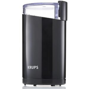KRUPS Precision Coffee and Spice Grinder: 3 oz Capacity, 200W Motor, Stainless Steel Blades for Uniform Grinding - Versatile for Coffee Beans, Spices, Herbs, and Nuts (Black)