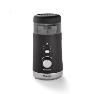 Mr. Coffee Automatic Coffee Grinder with 5 Presets, 12 Cup Capacity, Black – Ideal for Home Use and Espresso Lovers Mr. Coffee Automatic Coffee Grinder with 5 Presets, 12 Cup Capacity, Black – Ideal for Home Use and Espresso Lovers
