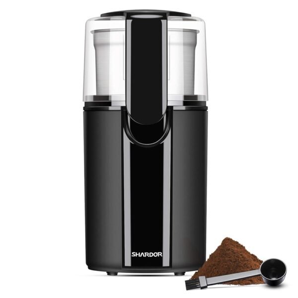 SHARDOR Coffee Grinder Electric, Coffee Bean Grinder Electric, Herb Grinder, Nut Grain Grinder with 1 Removable Stainless Steel Bowl, Black SHARDOR Coffee Grinder Electric, Coffee Bean Grinder Electric, Herb Grinder, Nut Grain Grinder with 1 Removable Stainless Steel Bowl, Black