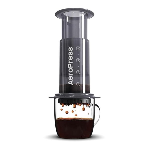 AeroPress Original Coffee Press – 3 In 1 Brew Method Combines French Press, Espresso, Full Bodied Coffee Without Grit or Bitterness, Small Portable Coffee Maker for Camping &...