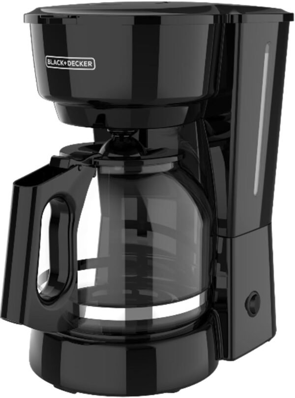 BLACK+DECKER 12-Cup Coffee Maker with Easy On/Off Switch, Easy Pour, Non-Drip Carafe with Removable Filter Basket, Vortex Technology, Black BLACK+DECKER 12-Cup Coffee Maker with Easy On/Off Switch, Easy Pour, Non-Drip Carafe with Removable Filter Basket, Vortex Technology, Black