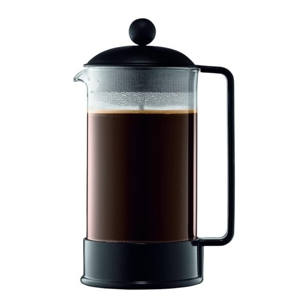 Bodum 34 oz Brazil French Press Coffee Maker, High-Heat Borosilicate Glass, Black - Made in Portugal Bodum 34 oz Brazil French Press Coffee Maker, High-Heat Borosilicate Glass, Black - Made in Portugal