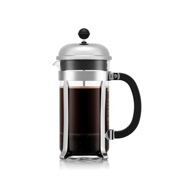 Bodum 34oz Chambord French Press Coffee Maker, High-Heat Borosilicate Glass, Polished Stainless Steel – Made in Portugal Bodum 34oz Chambord French Press Coffee Maker, High-Heat Borosilicate Glass, Polished Stainless Steel – Made in Portugal