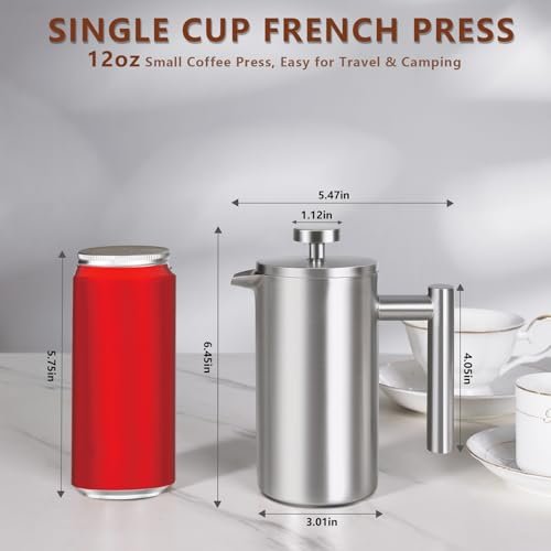 Could the SZHETEFU 12 OZ French Press Coffee Maker review change your camping brew game?
