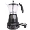 Cuban Coffee Maker, 6 or 3cup Electric Espresso Coffee Maker, Portable Cafeteras Electricas Modernas, Electric Moka Pot with Detachable Base & Overheat Protection, Coffee Gift...