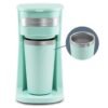 Elite Gourmet EHC113M Personal Single-Serve Compact Coffee Maker Brewer Includes 14Oz. Stainless Steel Interior Thermal Travel Mug, Compatible with Coffee Grounds, Reusable...