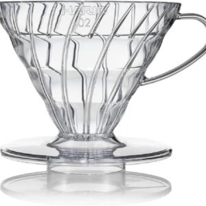 Hario V60 Plastic Coffee Dripper, 02, Clear