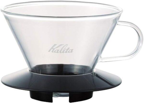 Kalita Wave Pour Over Coffee Dripper, Size 185, Makes 16-26oz, Single Cup Maker, Heat-Resistant Glass, Patented & Portable,black Kalita Wave Pour Over Coffee Dripper, Size 185, Makes 16-26oz, Single Cup Maker, Heat-Resistant Glass, Patented & Portable,black