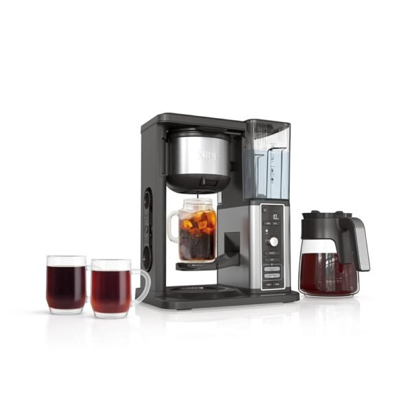 Ninja Hot & Iced XL Coffee Maker with Rapid Cold Brew, 4 Brew Styles, 8 Sizes Small Cup to Travel Mug, Single-Serve Coffee Brewer, 12-Cup Carafe, Permanent Filter, Removable... Ninja Hot & Iced XL Coffee Maker with Rapid Cold Brew, 4 Brew Styles, 8 Sizes Small Cup to Travel Mug, Single-Serve Coffee Brewer, 12-Cup Carafe, Permanent Filter, Removable...