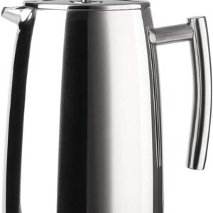 Secura French Press Coffee Maker, 50-Ounce, 304 Stainless Steel Insulated Coffee Press with Extra Screen