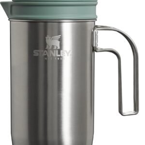 Stanley All In One French Press Coffee Maker 32 oz | 5 Minute Brew, 4 Hours Hot | Mesh Filter for Coffee Grounds | Insulated Stainless Steel French Press | BPA-Free | Stainless...